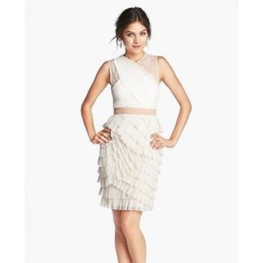 BcbgMaxazria Jaya Dress in French White